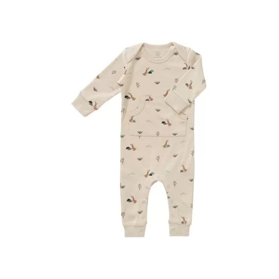 Combinaison pyjama en coton bio Rabbit sandshell (6-12 mois : 67 à 74 cm)