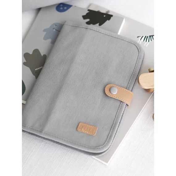 Protège-carnet de santé BEABA gris perle