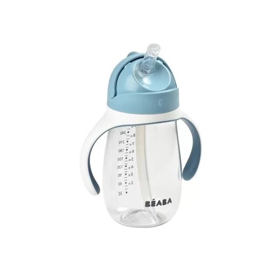 Tasse Paille 300ml Béaba – Windy Blue