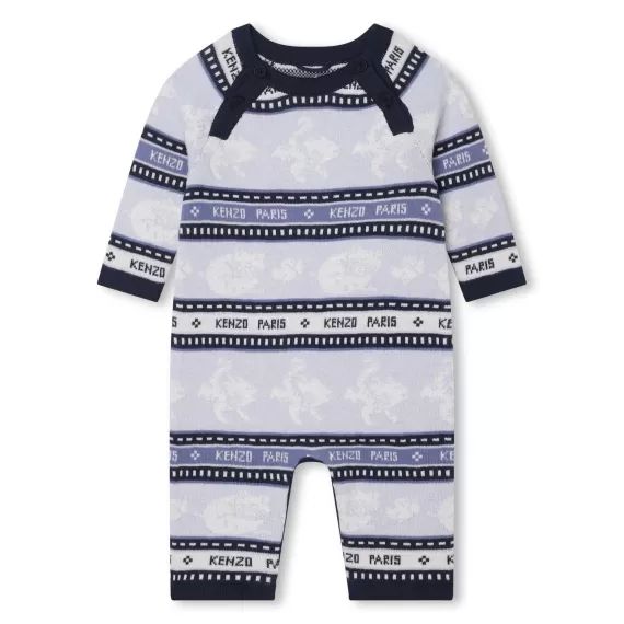 Combinaison en jacquard coton Garçon Bleu