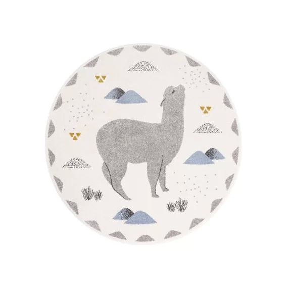 Tapis rond Andino Lama (135 cm)