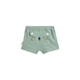 Short Bébé En Gaze De Coton Garden Party Vert