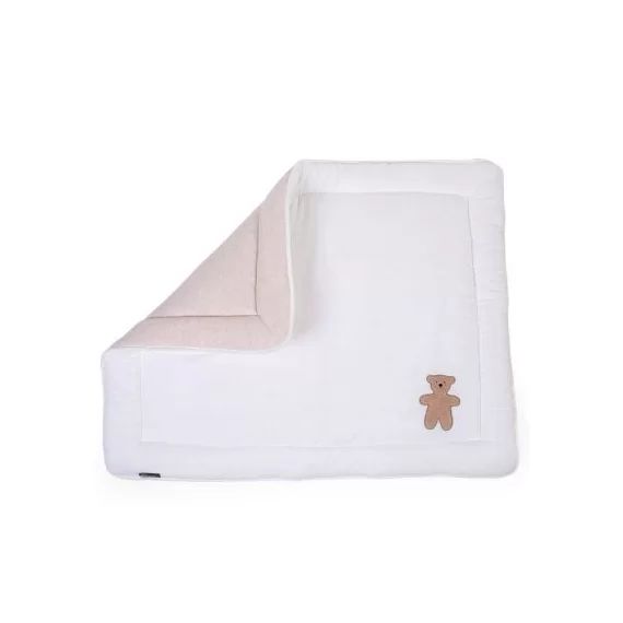 Tapis de parc en mousseline Teddy beige (75 x 95 cm)