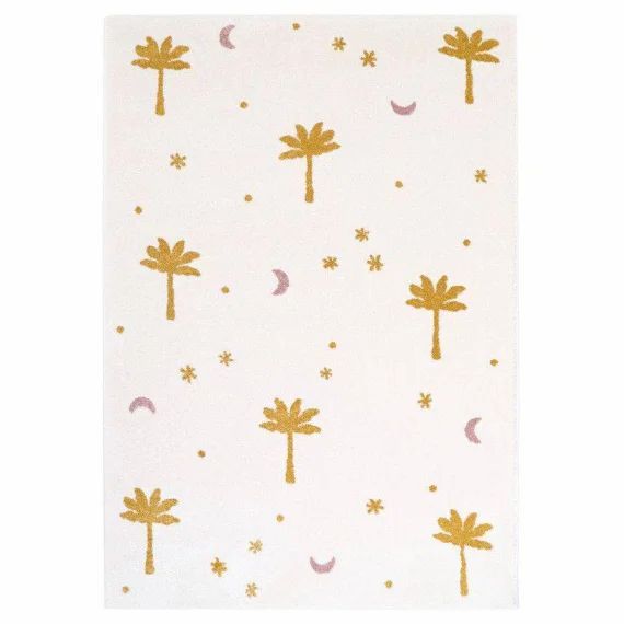 Tapis Enfant Little Palm Miel En Polypropylène Multi