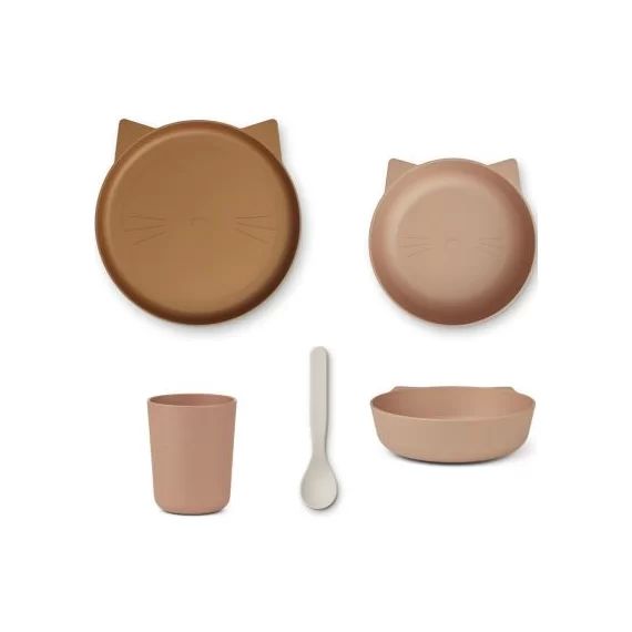 Coffret repas biodégradable Paul Cat pale tuscany multi mix (4 pièces)
