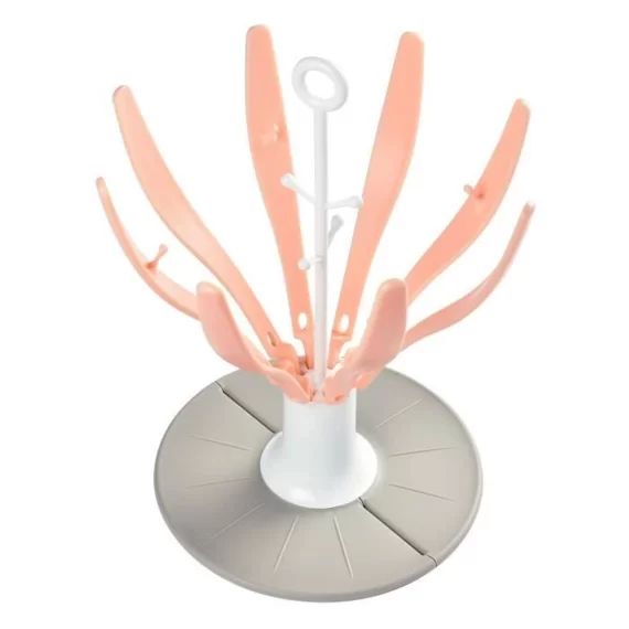 Béaba Biberonnerie Egouttoir Fleur Pliable Rose rose
