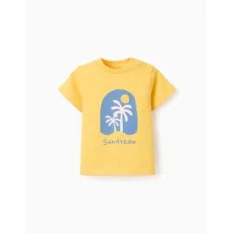 T-shirt À Manches Courtes Jaune