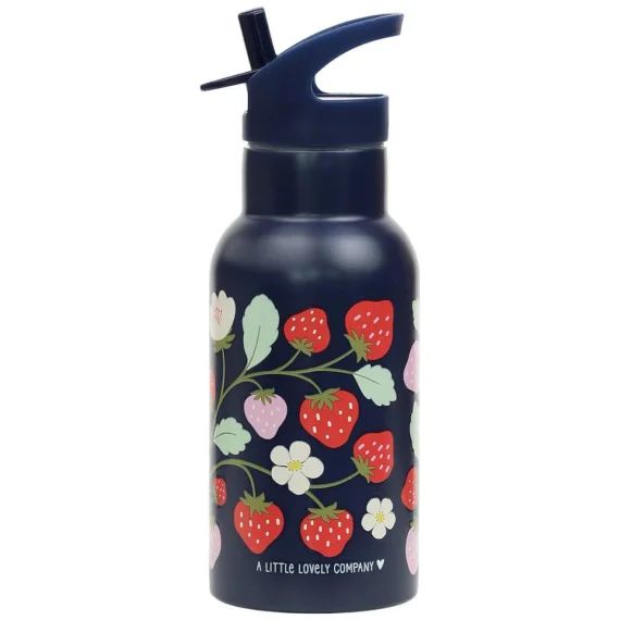 Gourde Isotherme Licorne Noir, Rouge, Bleu