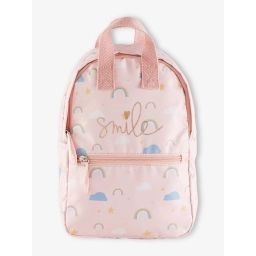 Sac à dos arc-en-ciel fille rose imprimé