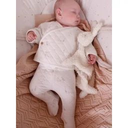 Ensemble naissance oies écru