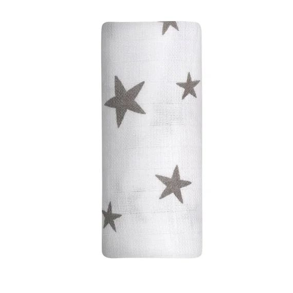 Lange Bébé Mousseline De Coton Gris