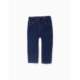 Pantalon En Jean Bleu Foncé