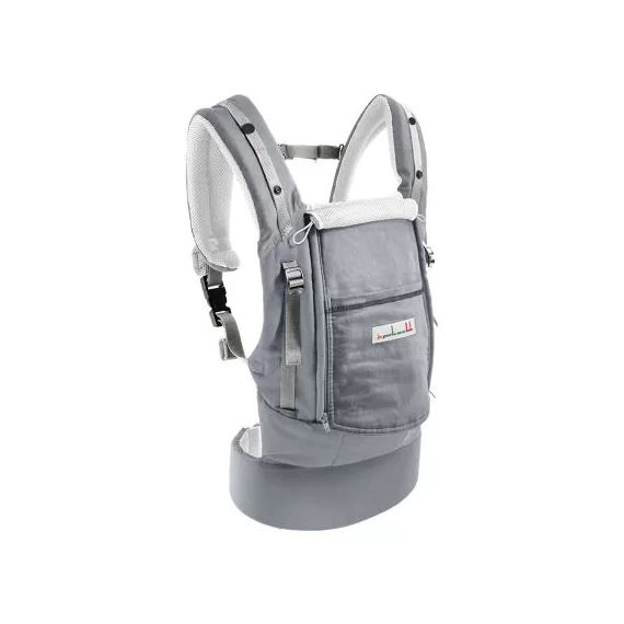 Porte bébé PhysioCarrier en coton gris