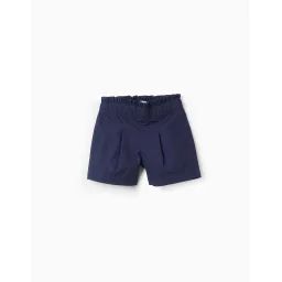 Short En Popeline Bleu Foncé