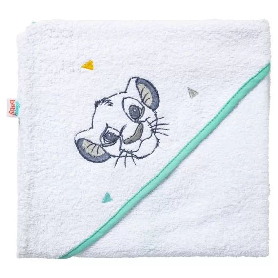 DISNEY Le Roi Lion  Cape de bain – 80 x 80 cm blanc
