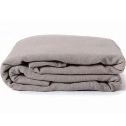 Echarpe de portage tissée en coton bio gris vintage (4,60 m)