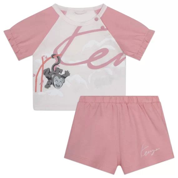 Ensemble T-shirt et short Fille Rose