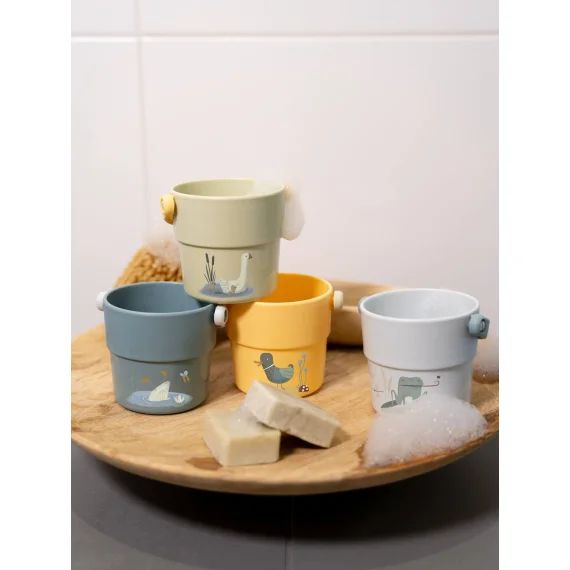 Lot de 4 Gobelets de Bain Little Goose – LITTLE DUTCH multicolore