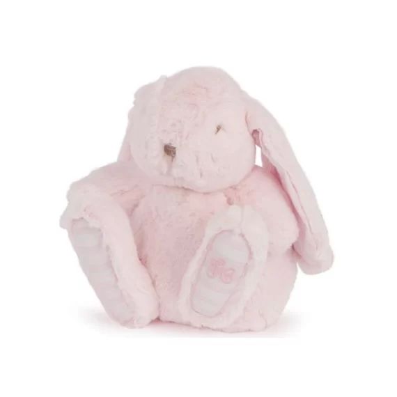Peluche Augustin le lapin rose (25 cm)