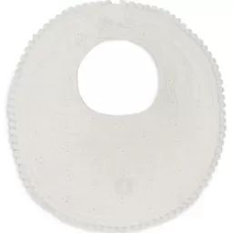 Bavoir naissance Embroidery Ivory