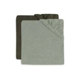 Housse Matelas À Langer Éponge 50x70cm Ash Green/leaf Gr(2p) Vert