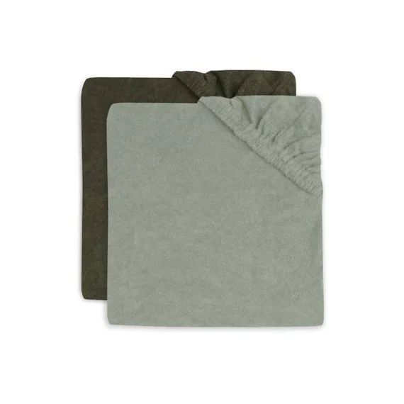 Housse Matelas À Langer Éponge 50x70cm Ash Green/leaf Gr(2p) Vert