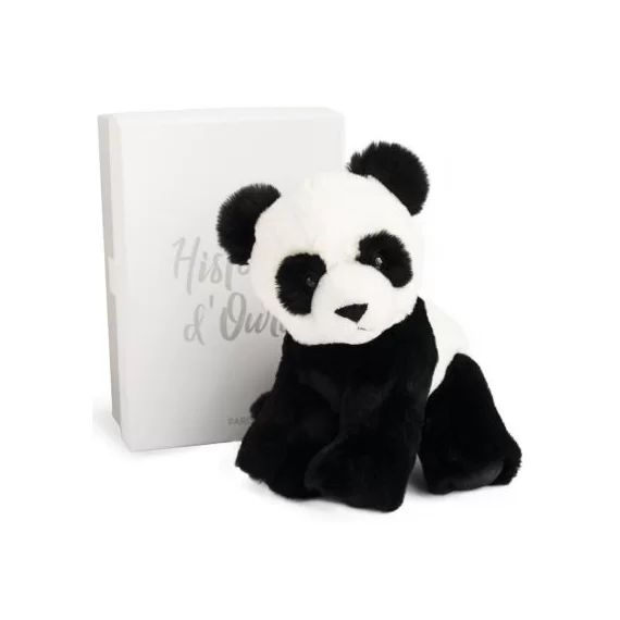 Coffret peluche Panda Les animaux des grands espaces (23 cm)