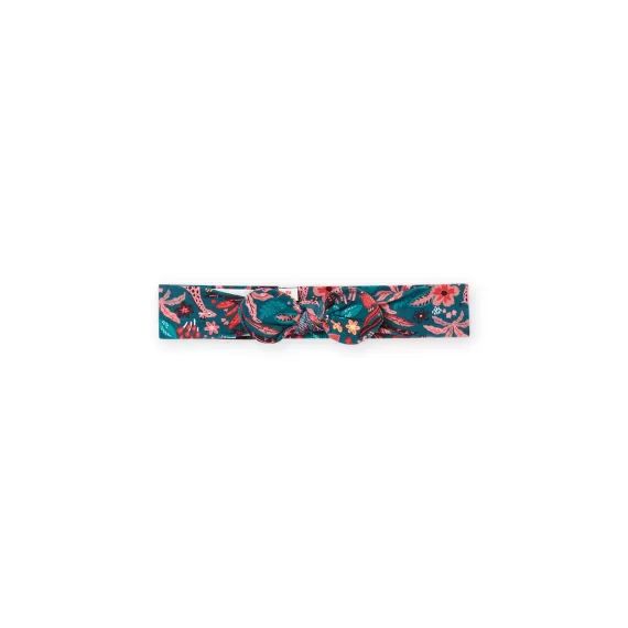 Bandeau Imprimé Fleuri – Bleu marine