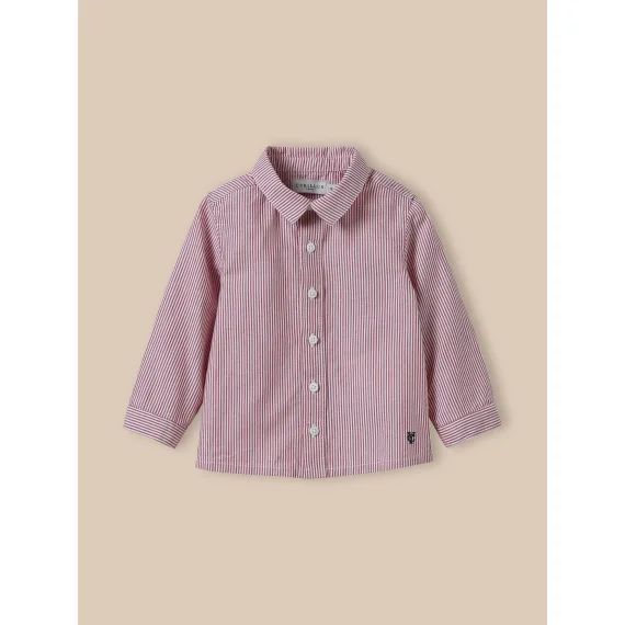 Chemise Oxford Raye Rouge