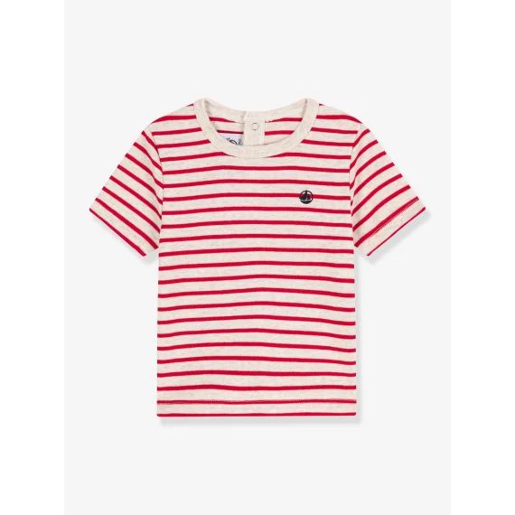 T-shirt manches courtes en coton bio PETIT BATEAU blanc
