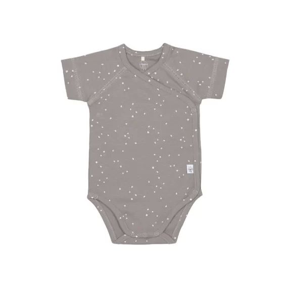 Body manches courtes en coton bio Sprinkle taupe (3-6 mois)
