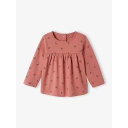 T-shirt imprimé bébé fille vieux rose