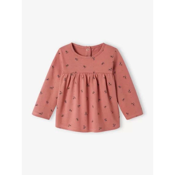 T-shirt imprimé bébé fille vieux rose