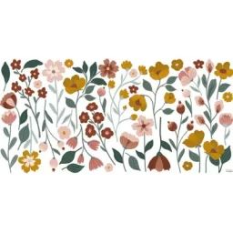 Planche de stickers XL Large Pretty Flowers (130 x 34 cm)