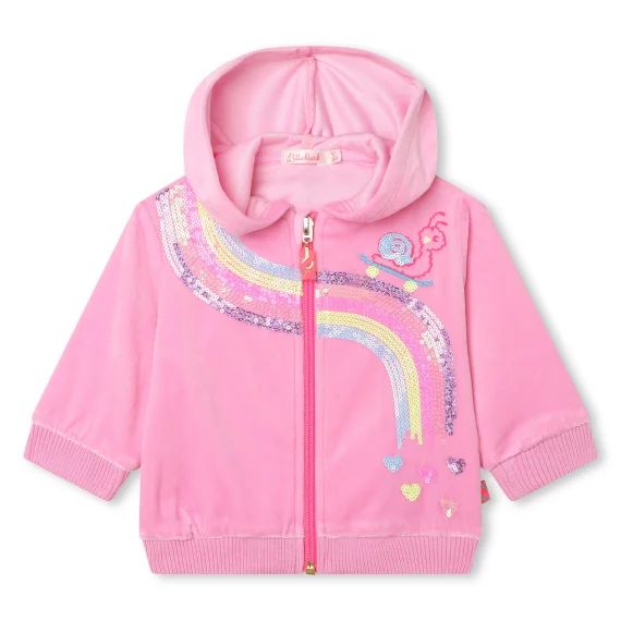 Cardigan à capuche Fille Rose