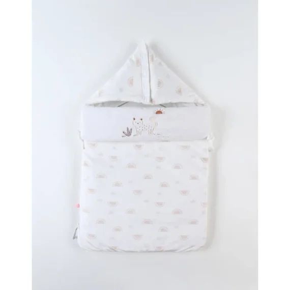 Nid d&rsquo;ange Babou en Veloudoux® – NOUKIE&rsquo;S – Mixte – Blanc – Polyester – Bébé blanc