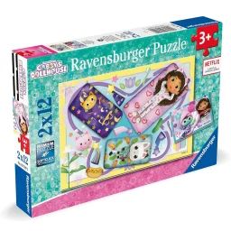 Puzzle Gabby Soirée Pyjama 2×12 Pcs Rose