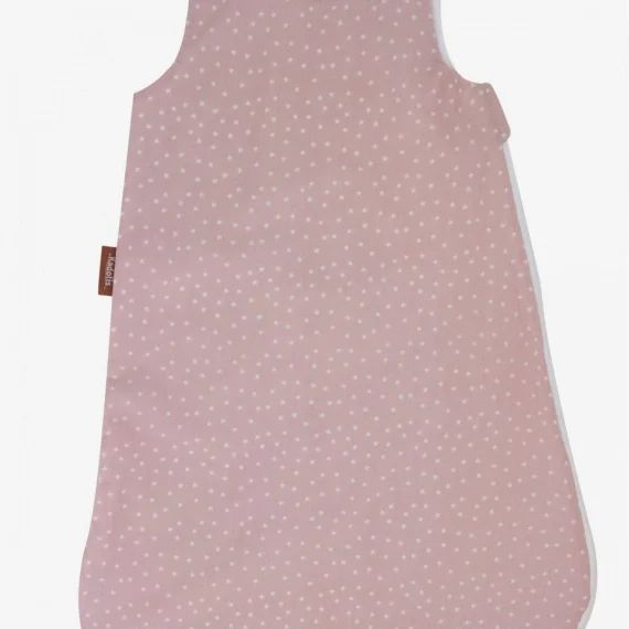 Gigoteuse Coton Bio Motifs Étoiles – Hiver Rose