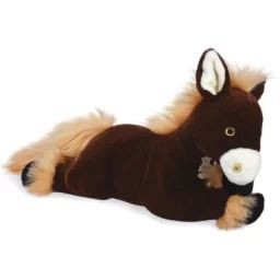 Peluche Cheval Alezan allongé (50 cm)