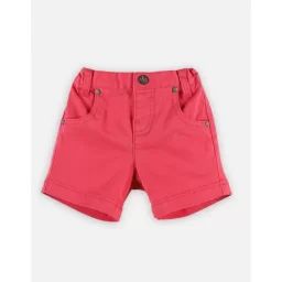 Bermuda en toile de coton canvas rose