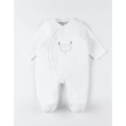 Pyjama Dors-bien En Velours Blanc