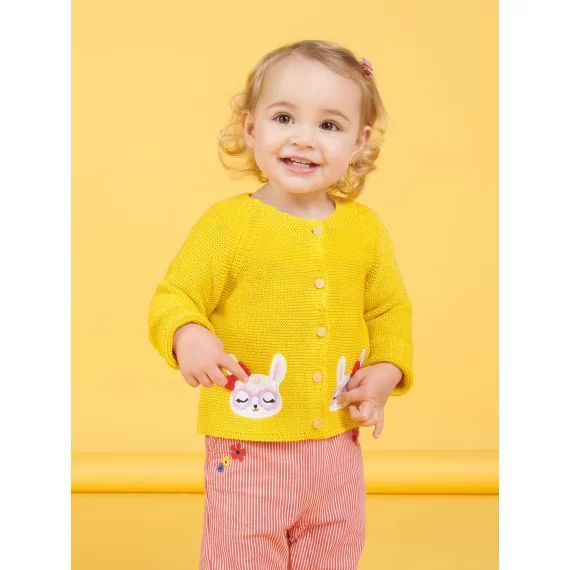 Cardigan Jaune Mimosa Bébé Fille