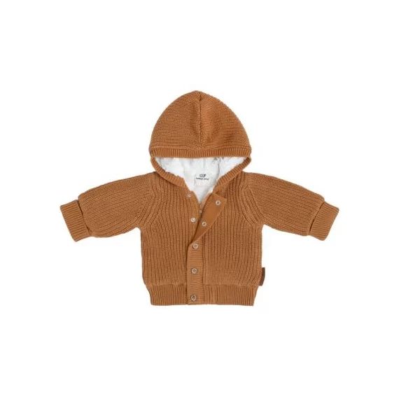 Gilet chaud à capuche Soul caramel (1 mois)