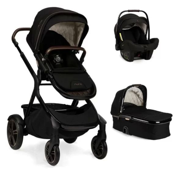 Poussette Nuna Demi Grow + Nacelle + Coque Auto Pipa Next – Riveted