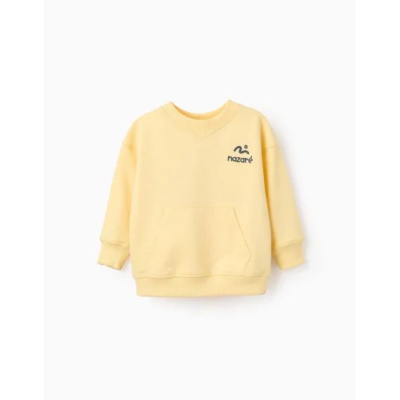 Sweat Avec Poche Kangourou Jaune Clair