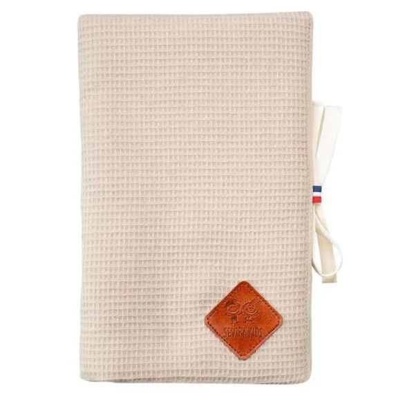 Protège Carnet De Santé En Nid D&rsquo;abeille 17 X 23 Cm Beige Beige