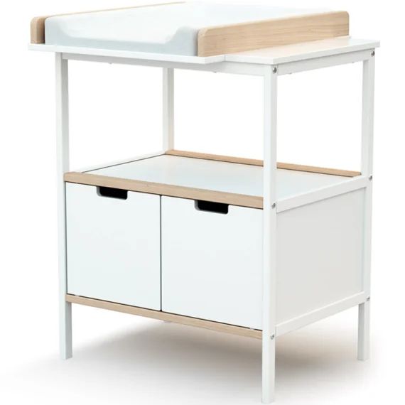 Commode à langer en bois de hêtre Essentiel plus blanc