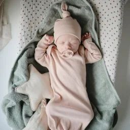 Cape de bain en coton bio Moss
