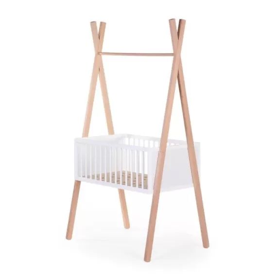 Berceau Tipi 90×50 cm avec étagères