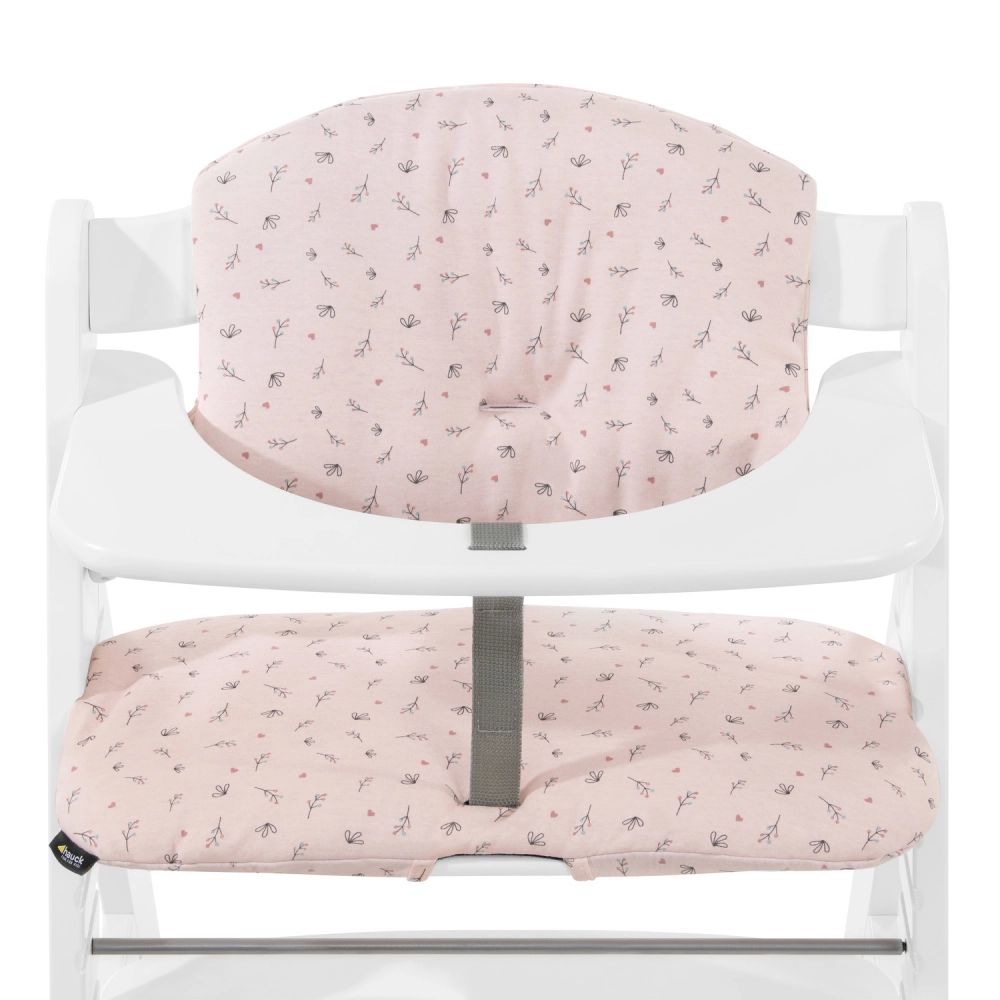 Coussin Chaise Haute Hauck Select – Jersey Flowers Rose